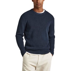 Pepe Jeans Herren Dean Crew Neck Pullover Sweater, Blue (Dulwich), S