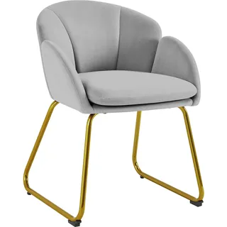 Yaheetech Esszimmerstuhl modern grau