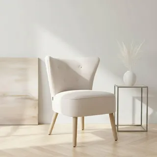 Home Affaire Ohrensessel JORIEL Strukturbezug 62 x 80,5 x 72 cm Creme