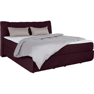 Leonique Boxspringbett »Océane« Bodenfrei- wirkt freischwebend, verschiedene Härtegrade (auch H4), lila