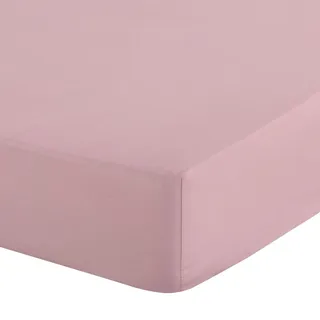 Eurofirany Spannbettlaken Baumwolle 140 x 200 cm rosa