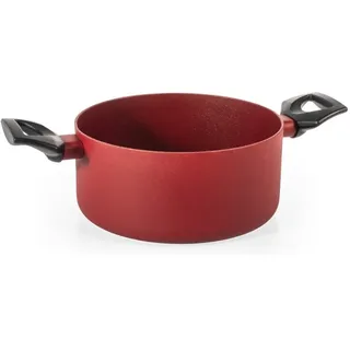 H&h Pfanne 2 Griffe Absolute Red Aluminium Mit Überzug Antihaft CM.