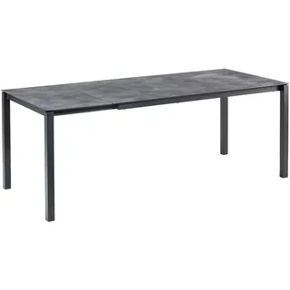 BEST Freizeitmöbel Palazzo Ausziehtisch 120,0/160,0-200,0 x 80,0 x 75,0 cm Anthrazit
