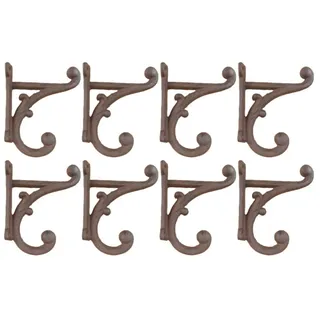 Midwest Craft House 8 rustikale Garderobenhaken zur Wandmontage, Vintage-Look, 8 Stück