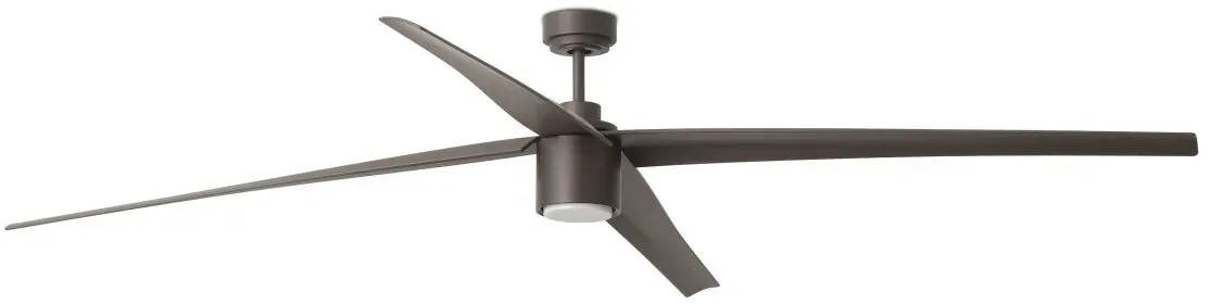 Bild von Attos LED 213 cm Deckenventilator braun