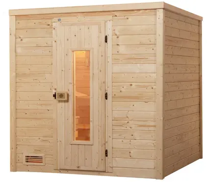 Bild von Sauna »Bergen«, 7,5 kW Bio-Ofen mit digitaler Steuerung, beige