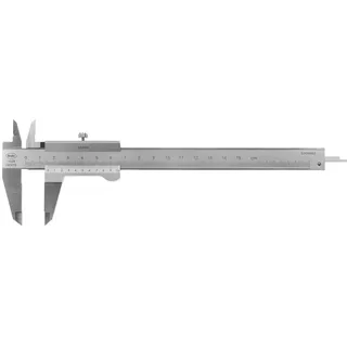 MAHR MarCal 16 GN Messschieber mit Skalenanzeige (Messbereich 0-150 mm, Noniuswert mm: 0.02 mm, Feststellschraube oben, inkl. Etui) 4100650