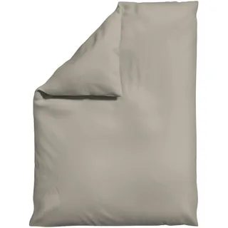 Schlafgut Bettdeckenbezug , Taupe , Textil , Uni , 155x220 cm , Textiles Vertrauen - Oeko-Tex®, AZO-frei, Bsci, Oeko-Tex® Standard 100 , pflegeleicht, atmungsaktiv, bügelleicht, schadstoffgeprüft, weiche und anschmiegsame Oberfläche, dicht gewebtes Garn , Heimtextilien, Bettwäsche & Leintücher, Bettwäsche, Satin-Bettwäsche
