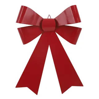 24*31.8cm Rot Weihnachtsschleife Groß Schleifen Hängend Riesenschleife Metall Dekoschleife Weihnachtsdekoration Hochzeitsschleife Weihnachtsbaumschleife Wanddekoration für Weihnachtsbaum Kamin Tür