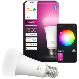 Philips Hue White E27 White und Color Ambiance Einzelpack 1600lm 100W