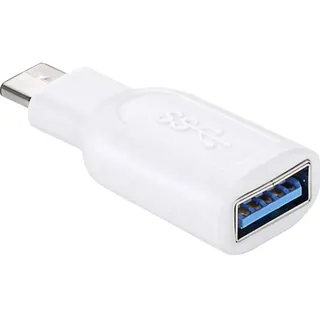 goobay USB-C auf USB-A Adapter 5 m Weiß