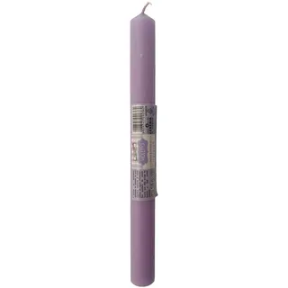 Cereria Di Giorgio - Zylindrische Kerze in voller Farbe - Lila - Lavendelduft - Durchmesser 1,9 cm, Höhe 20 cm - Brenndauer 7 Stunden - Kollektion Melrose
