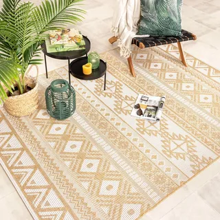 In- & Outdoor Teppich - Summer Beyond Gelb - 240x330cm - Skandinavisch, Retro - Garten / Terrasse -  FRAAI | Home & Living - Gelb