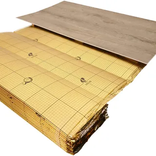 uficell® Vinyl Trittschalldämmung VINOLOCK Vinylunterlage mit Anti-Slip-Technologie - Stärke: 1,5 mm - Dichte ca. 100 kg/m3 - Druckstabilität: 200 kPa [10m2 | 1 Pack]