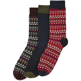BARBOUR Set Socken Herren Fair Isle Marlow MGS0100OL711 Farbe Mehrfarbig Olive