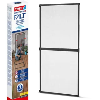 Tesa Insektenschutz-Tür Insect Stop Falt 100 x 220 cm Anthrazit