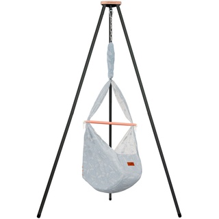 SCHMUSEWOLKE FEDERWIEGENSET DREAMCATCHER Anthrazit, Blau, Beige - 150x224x150 cm