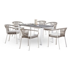 Bild Best 7-tlg. Dining Gruppe Matera/Palazzo 210 weiss