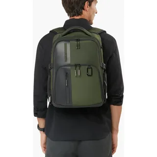 Daypack SAMSONITE, Gr. B/H/T: 33cm x 44cm x 20cm, grün, Polyester, Rucksäcke Daypack