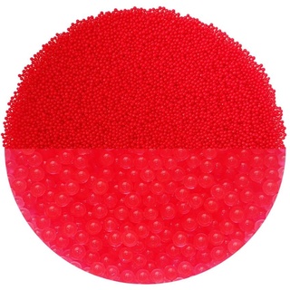 trendfinding 100 g wasserspeicherndes Deko Granulat Rot, Korngröße 1.5-2 mm, Dekoration für Blumen und Pflanzen, 10 Liter sehr ergiebig, vielseitig einsetzbar