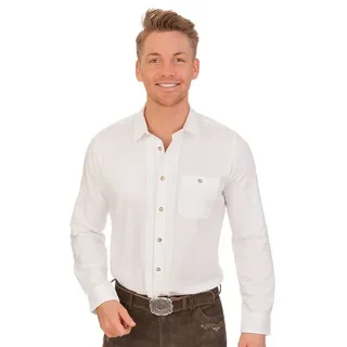 Stockerpoint Herren Mika2 Trachtenhemd, Weiß, XL EU