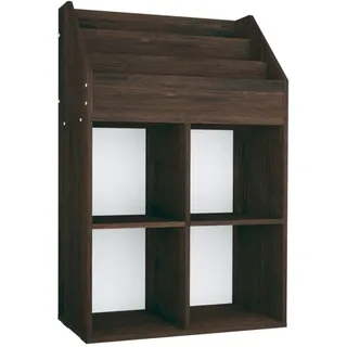 SYFAXTM Kinder-Bücherregal Räuchereiche 71x30x114 cm Spanplatte - Braun