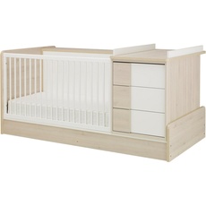 Bild Babymöbel-Set »Sasha«, (5 St.), bestehend aus Bett, Regal, Kommode, Schreibtisch & Ablage,