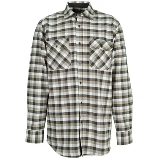 Planam 0483041 Hemden Countryhemd 1/1 Arm, Stone Kariert, Größe 41/42