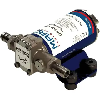 Marco UP2-P 24V Selbstansaugende Zahnradpumpe – 10 L/min, 1.5 Bar, IP67, PEEK Zahnräder, Nickelgehäuse, Made in Italy