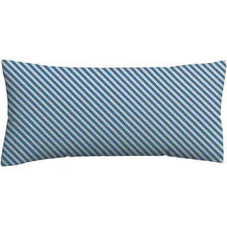 schlafgut Woven Fade Kissenbezug Gestreift Blau 40 x 80 cm