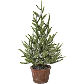 Künstlicher Weihnachtsbaum MY HOME "Weihnachtsdeko, künstlicher Christbaum, Tannenbaum", grün (grün, weiß), H:55cm, Kunststoff, Weihnachtsbäume, Künstlicher Weihnachtsbaum, Fichte mit Schnee