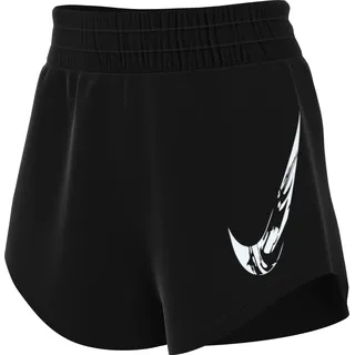 Nike Damen One Swh Hb Dri-Fit Mr Br SRT Shorts, Black/White, L