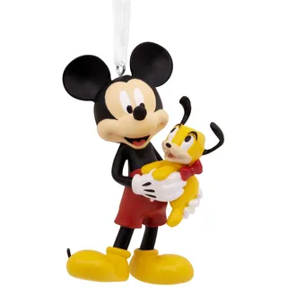 Hallmark Disney Mickey Mouse Holding Puppy Christmas Ornament