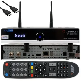 Octagon SF8008 V3 Supreme Twin 4K Linux E2 M.2 WiFi, 2x DVB-S2X MS Sat-Receiver