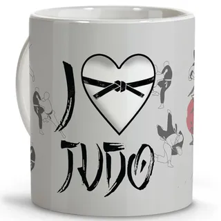 Judo-Tasse. Geschenk für Judoka. Kampfsport. Geschenke für Sportler. Originelle Tassen zum Verschenken. Keramikbecher 330 ml. Judo