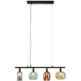 Globo Hängeleuchte , Braun, Grau, Grün, Hellbraun , Metall, Glas , 25x150x83 cm , Lampen & Leuchten, Innenbeleuchtung, Hängeleuchten, Pendelleuchten