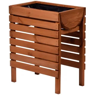Dobar Hochbeet 70 x 45 x 71 cm Braun