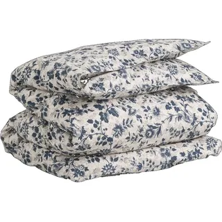 GANT Bettdeckenbezug Bettwäsche Floral Silver Sand 155 x 220 cm - Beige