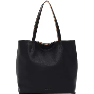 Shopper EMILY & NOAH "Shopper E&N Eva", Damen, Gr. B/H/T: 39cm x 34cm x 14cm 0, blau (blau 500), Polyurethan, Taschen Shopper