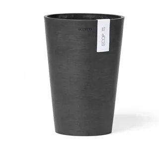 Ecopots Vase Pisa Dunkelgrau 21 cm x 30 cm