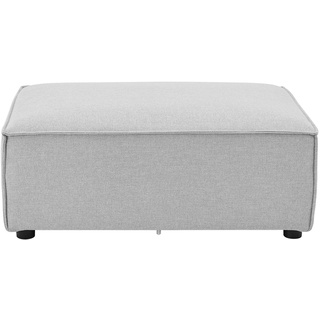 Modulares Sofa Domas Ottomane Stoff Hellgrau