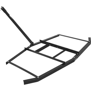 Schleppegge / Wiesenegge - Für Rasentraktor, ATV & UTV - 188 x 199 x 11 cm - Q235 Stahl - Verstellbare Stangen - Bolzenkupplung