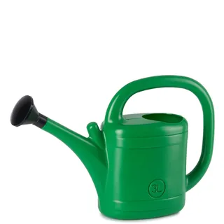 TYMAR Gießkanne mit Brause klein, aus Kunststoff, 3 Liter Volumen, kleine Gartengießkanne zur Pflege und Bewässerung von Pflanzen in der Wohnung, auf dem Balkon und im Garten (3L)