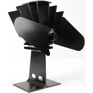 Ofenventilator "Ohne Strom" Ofen Fan, Schneller Automatikstart ab 50°C - wärmebetriebener Ventilator für Holz / Brennholz - Kamin