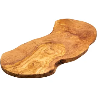 Erreke Schneidebrett Küche aus natürlichem Olivenholz, 51 x 26 cm, Holz-Schneidebrett Küche, wendbar und handgefertigt, groß zum Servieren und Schneiden von Käse, Wurst, Fleisch, Brot, mediterran