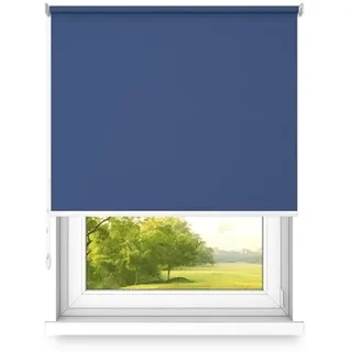 time4blinds Rollos Verdunkelungsrollo Freihängendes Rollo ohne Kassette Wand- oder Deckenmontage Großes Format UV-Schutz Thermische Eigenschaften Solides Design 120x240 cm Heidelbeere - rechts