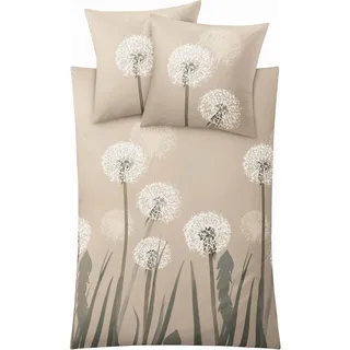 KLEINE WOLKE Belfiore Floral Taupe 155 x 220 cm + 80 x 80 cm