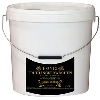 25 kg Eimer lebensmittelecht Original Deutscher Honig Frühjahrshonig aus Oberfranken (Nord-Bayern) Honig rein und natürlich