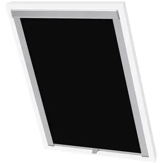 vidaXL Verdunkelungsrollo Schwarz FK06
