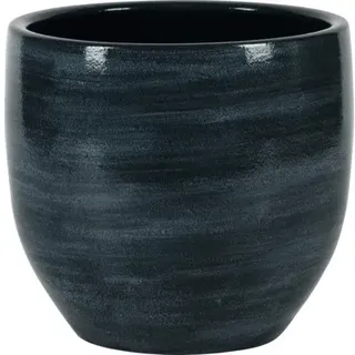 Übertopf innen Passion für Pottery Ferry Ø 14 cm H 12 cm Ton blau